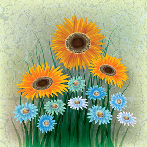 抽象花卉圖養(yǎng)護(hù)管理工程 藝術(shù)與園藝的融合